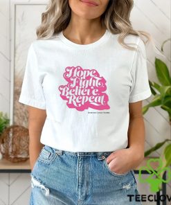 Americancancersociety Hope, Fight, Believe, Repeat Script Shirt