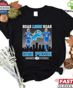 Amon Ra St. Brown And Jared Goff Roar Lions Roar One Pride Shirt