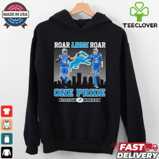 Amon Ra St. Brown And Jared Goff Roar Lions Roar One Pride Shirt
