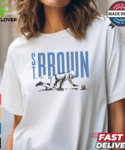 Amon Ra St. Brown Detroit Lions Crawling Celebration Signature t shirt 2 Amon Ra St. Brown Detroit Lions Crawling Celebration Signature t shirt