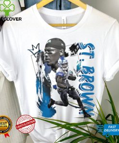 Amon Ra St. Brown number 14 Detroit Lions football player pose gift hoodie, sweater, longsleeve, shirt v-neck, t-shirt