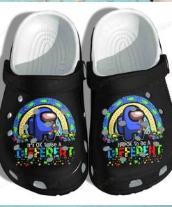 Among Us Autism Ok To Be A Different Crocs Classic Clogs Shoes