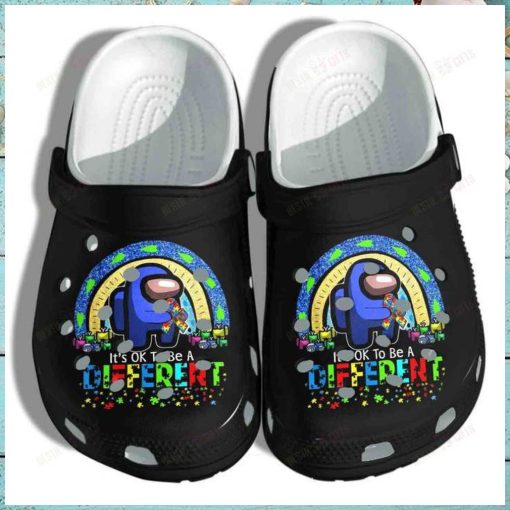 Among Us Autism Ok To Be A Different Crocs Classic Clogs Shoes