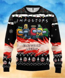 Among Us Imposter Meeting Ugly Christmas Sweater For Men Women