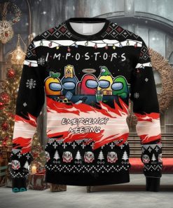 Among Us Imposter Meeting Ugly Christmas Sweater Gift For Men And Women