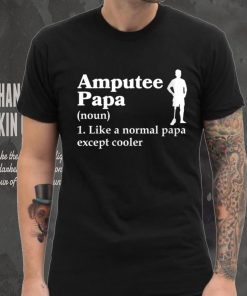 Amputee Papa V Neck T Shirt