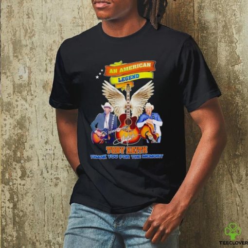 An American Legend Toby Keith thank you for the memories shirt
