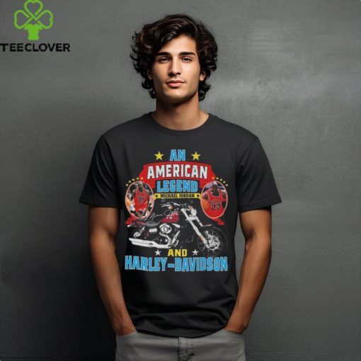 An American Legends Michael Jordan And Harley Davidson Signature Shirt