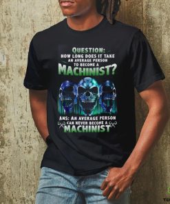An average person can never become a machinist shirt