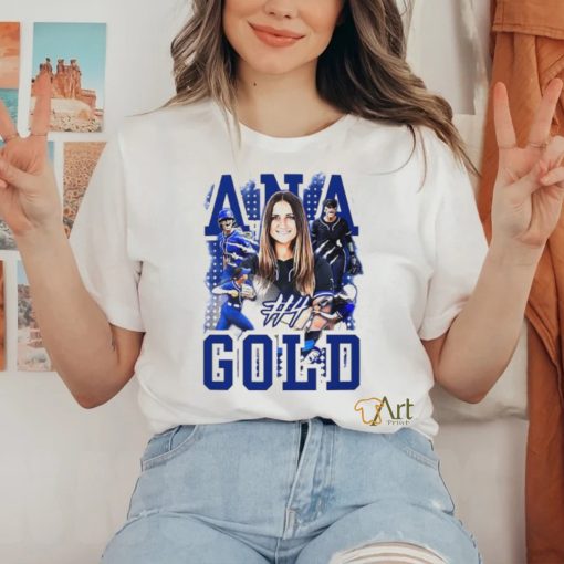 Ana Gold Duke Blue Devils softball graphic shirt