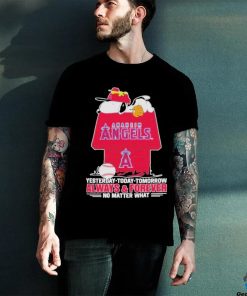 Anaheim Angels Snoopy Shirt, Always And Forever No Matter What Anaheim Angels T Shirt