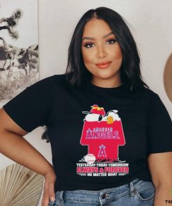 Anaheim Angels Snoopy Shirt, Always And Forever No Matter What Anaheim Angels T Shirt