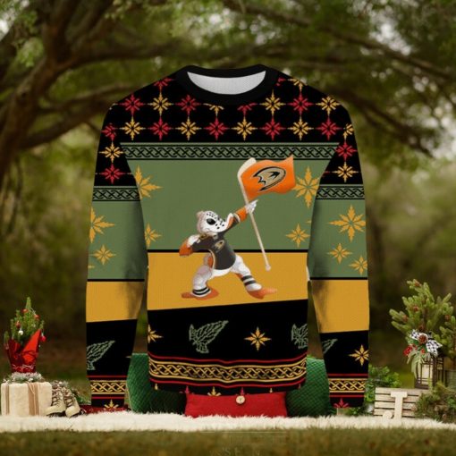 Anaheim Ducks Cartoon Funny Christmas Ugly Sweater