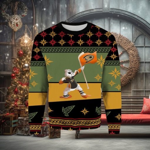 Anaheim Ducks Cartoon Funny Christmas Ugly Sweater