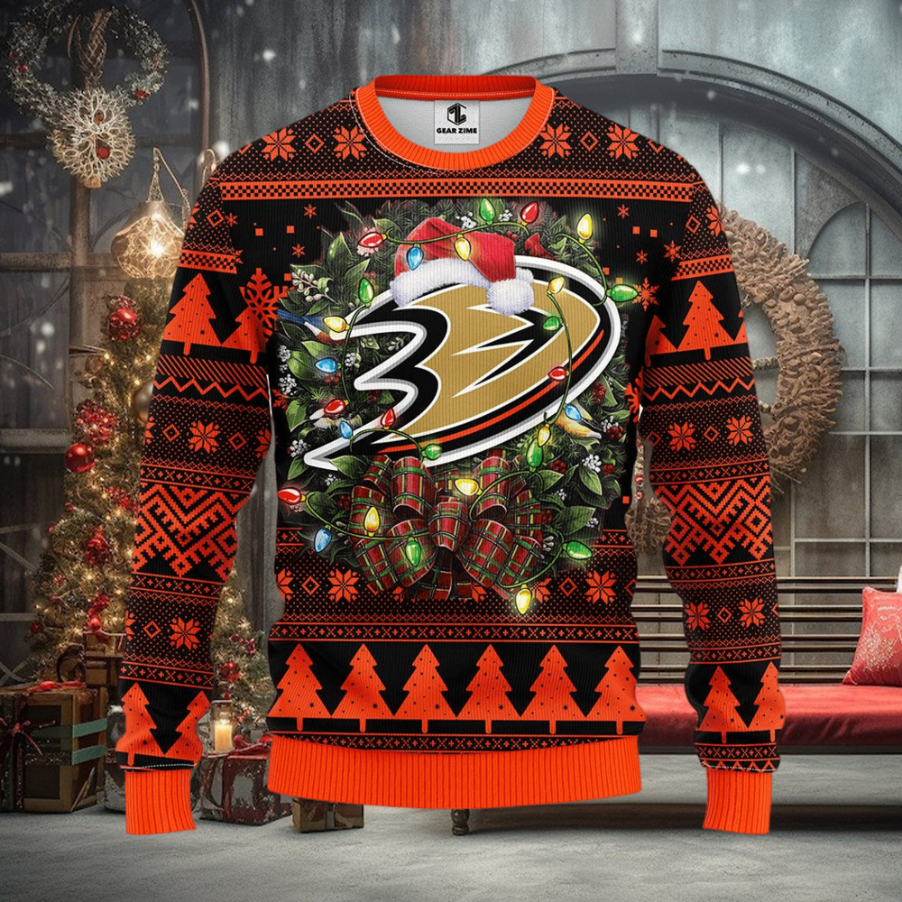 Anaheim Ducks Christmas Ugly Sweater Anaheim Ducks Christmas Ugly Sweater