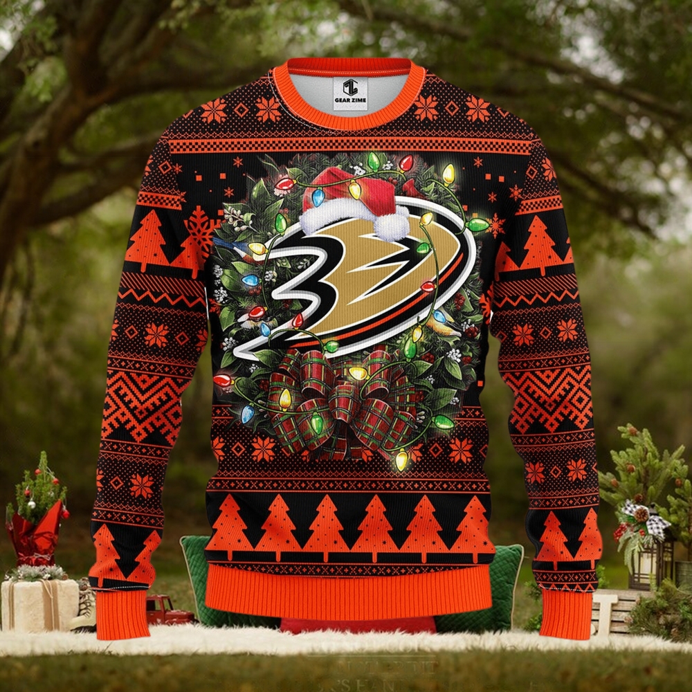 Anaheim Ducks Christmas Ugly Sweater Anaheim Ducks Christmas Ugly Sweater
