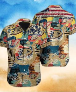Anaheim Ducks Custom Name Vintage Hawaiian Shirt For Fans