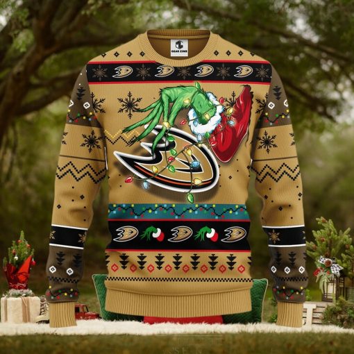 Anaheim Ducks Grinch Christmas Ugly Sweater