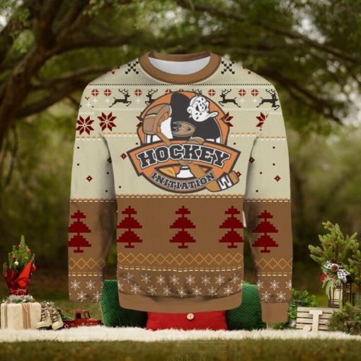 Anaheim Ducks Hockey Initiation Ugly Christmas Sweater
