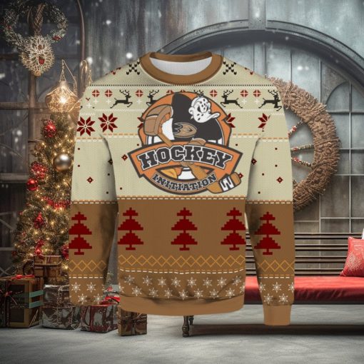 Anaheim Ducks Hockey Initiation Ugly Christmas Sweater