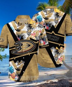 Anaheim Ducks NHL Flower Classic Full Printing Hawaiian Shirt