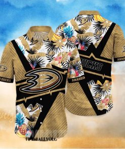 Anaheim Ducks NHL Flower Classic Full Printing Hawaiian Shirt