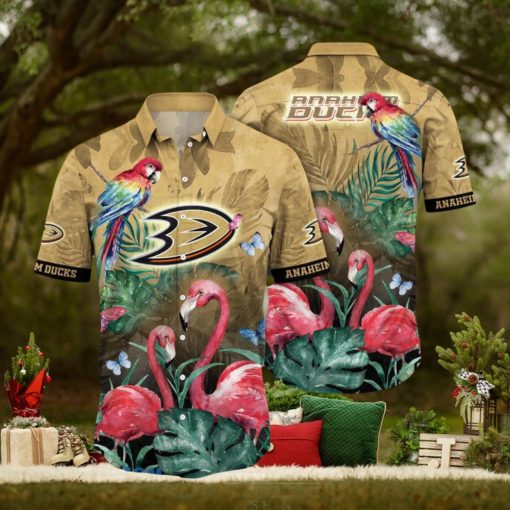 Anaheim Ducks NHL Flower Hawaiian Shirt Ideal Gift For Fans