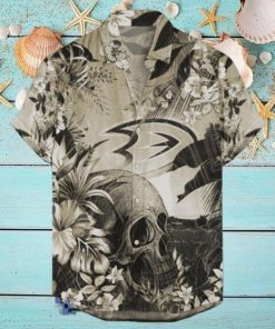 Anaheim Ducks NHL Hawaiian Shirt Tropical Skull Design For Men Women