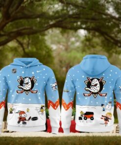 Anaheim Ducks Peanuts & Snoopy 2024 Limited Edition Hoodie
