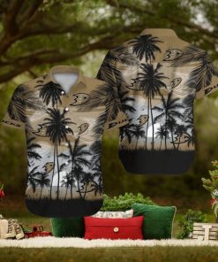 Anaheim Ducks Short Sleeve Button Up Tropical Shirt Hawaiian Shirt