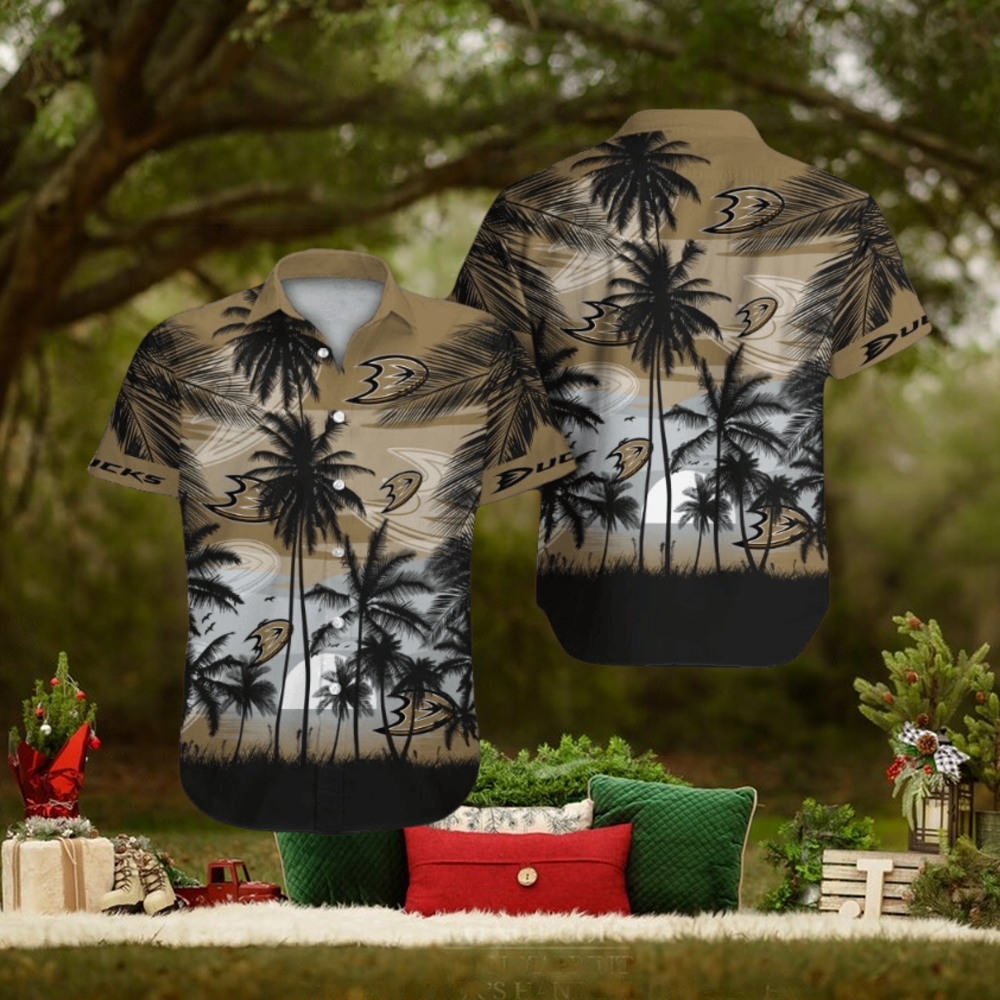 Anaheim Ducks Short Sleeve Button Up Tropical Shirt Hawaiian Shirt Anaheim Ducks Short Sleeve Button Up Tropical Shirt Hawaiian Shirt