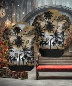 Anaheim Ducks Short Sleeve Button Up Tropical Shirt Hawaiian Shirt