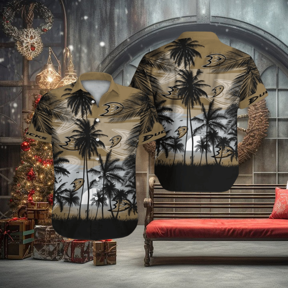 Anaheim Ducks Short Sleeve Button Up Tropical Shirt Hawaiian Shirt Anaheim Ducks Short Sleeve Button Up Tropical Shirt Hawaiian Shirt