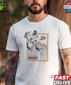 Anaheim Ducks Starter White Player Grid T Shirt 2 Anaheim Ducks Starter White Player Grid T Shirt