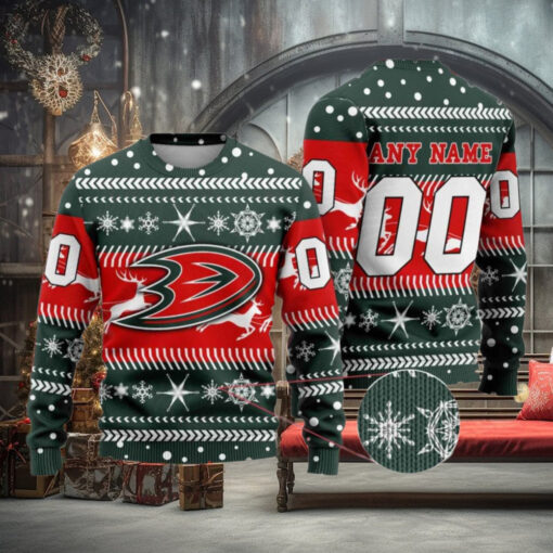 Anaheim Ducks Sweater Custom Ugly Sweater for Christmas Vacation