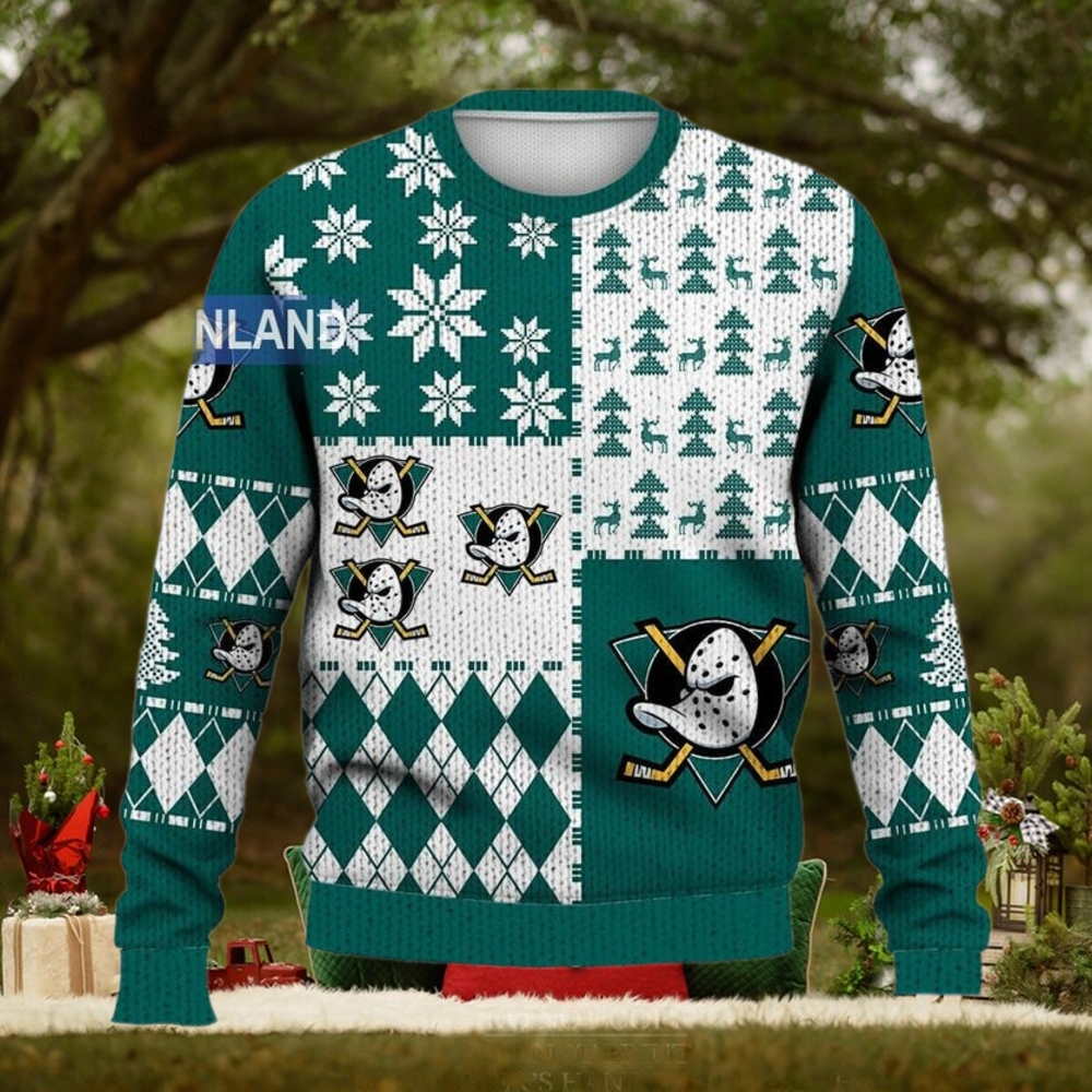 Anaheim Ducks Ugly Sweater Christmas Teeclover