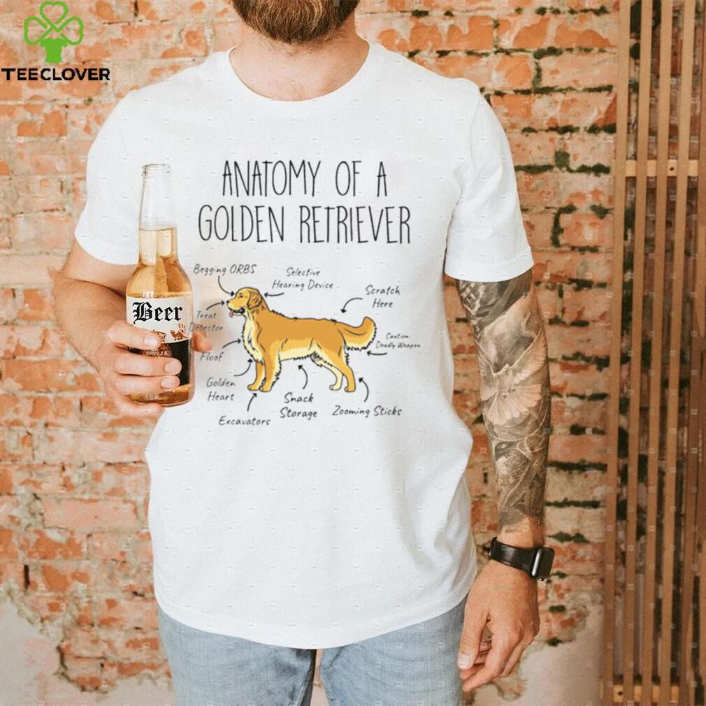 Anatomy Of A Golden Retriever Dog Lover T Shirt