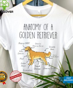 Anatomy Of A Golden Retriever Dog Lover T Shirt