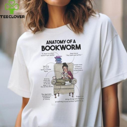 Anatomy of a bookworm hoodie, sweater, longsleeve, shirt v-neck, t-shirt