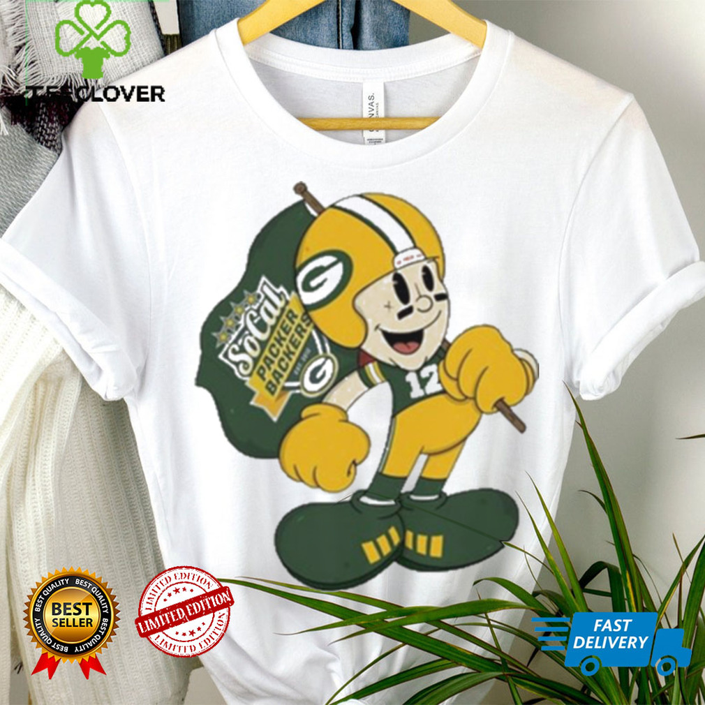 Andrea Kuoni Wearing Socal Packer Backers T shirt