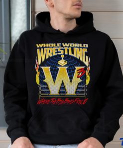 Andrew Everett whole World Wrestling where the big boys Frolic logo shirt