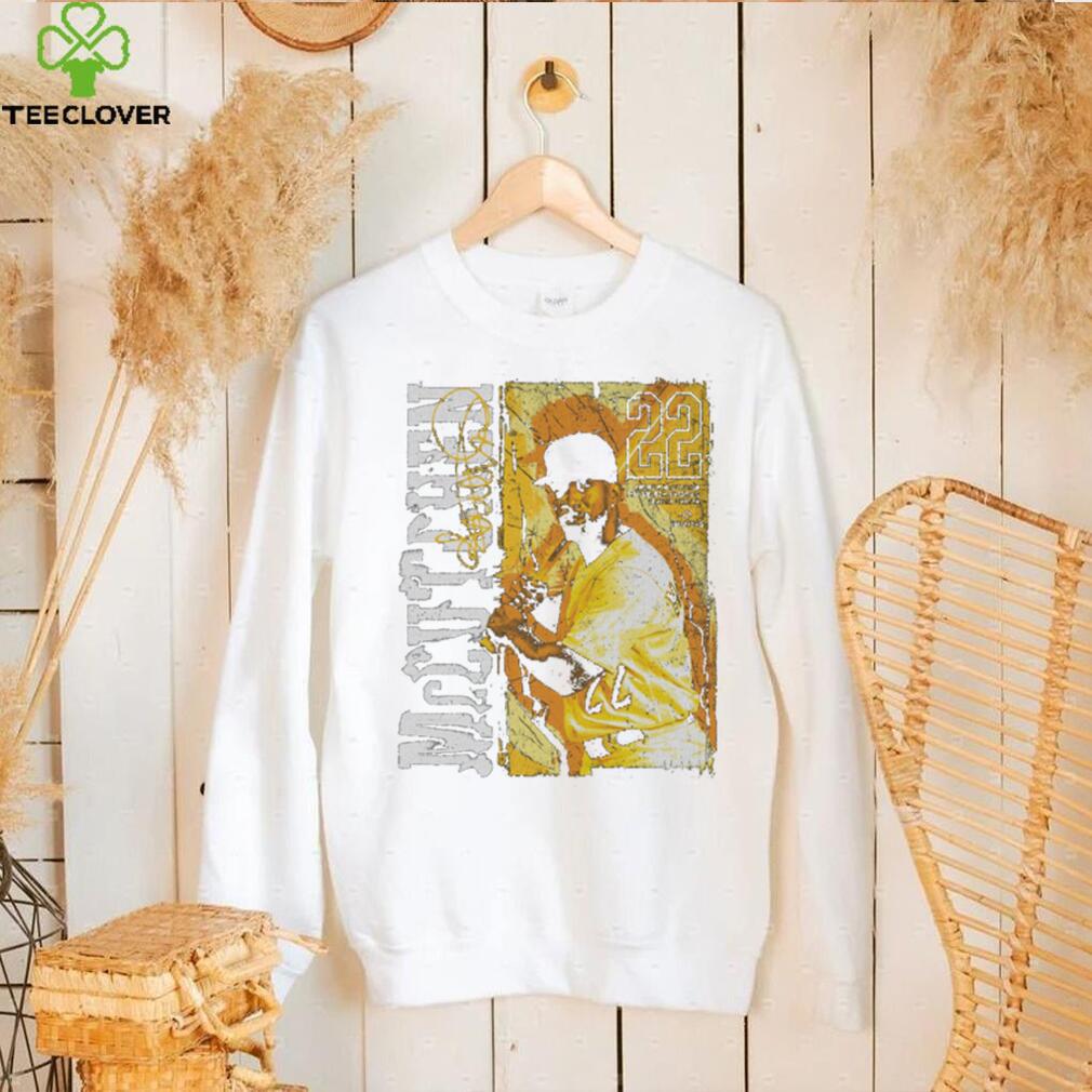 Andrew McCutchen Pittsburgh Grunge WHT Shirt Andrew McCutchen Pittsburgh Grunge WHT Shirt