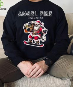 Angel Fire New Mexico Christmas Snowboard Santa Claus Shirt