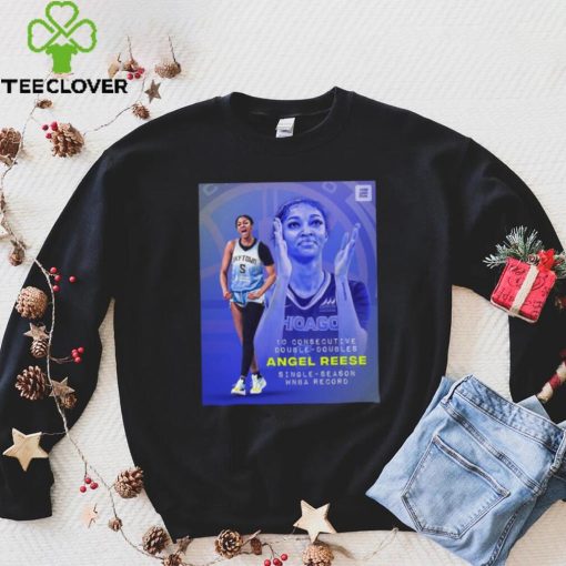 Angel Reese 10 Consecutive Double Doubles Single Season Wnba Record Shirt