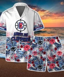 Angeles Clippers Team Logo Pattern Basketball Season Hawaiian Shirt & Short