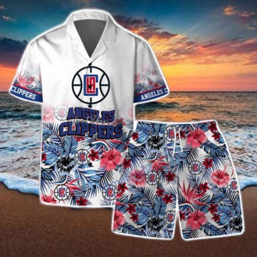 Angeles Clippers Team Logo Pattern Basketball Season Hawaiian Shirt & Short