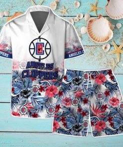 Angeles Clippers Team Logo Pattern Basketball Season Hawaiian Shirt & Short