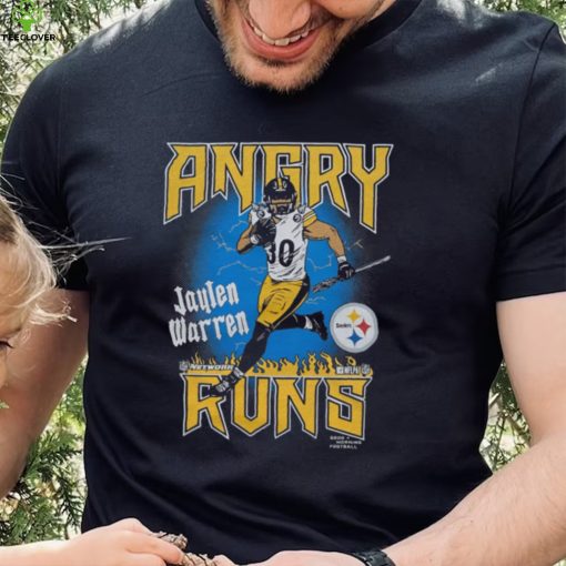 Angry Runs Steelers Jaylen Warren Retro GMF Kyle Brandt T Shirt