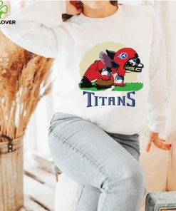 Angry Stitch character player Tennessee Titans football logo shirt