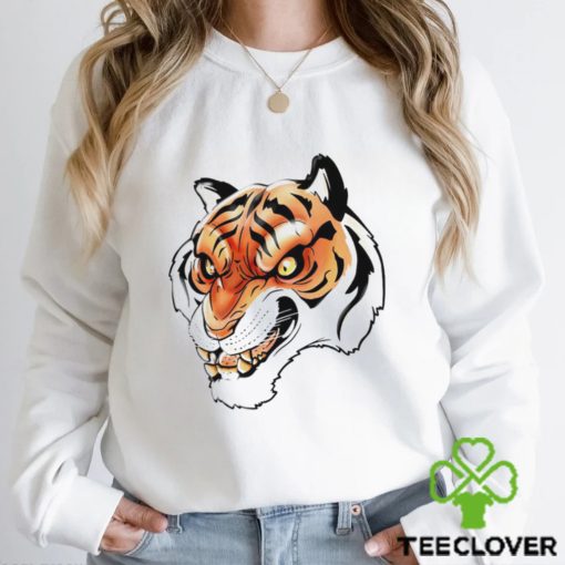 Angry Tiger head art shirt